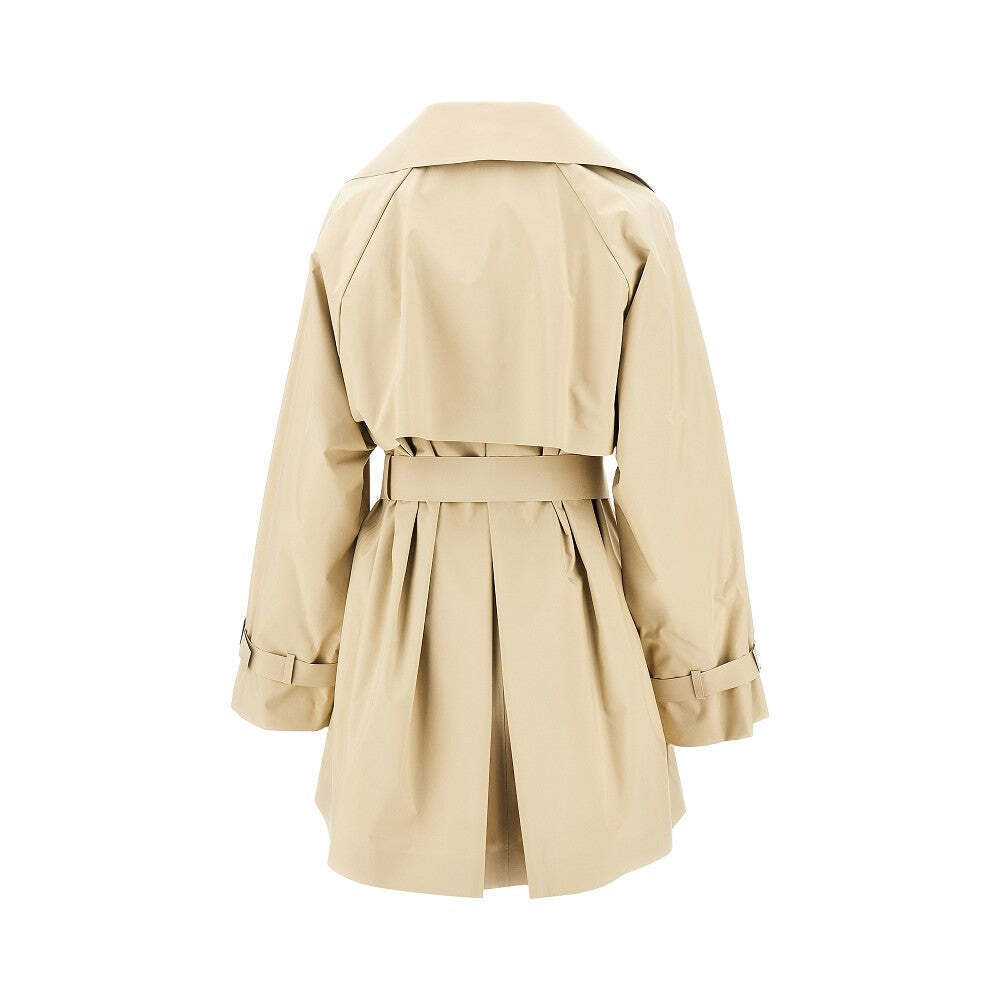 Max Mara Weekend Anti-Drop Canvas Short Trench Coat - Picture 3 of 3